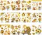 12 Sheets Bee Rub on Transfers for Crafts and Furniture Stickers (Honey Bee)